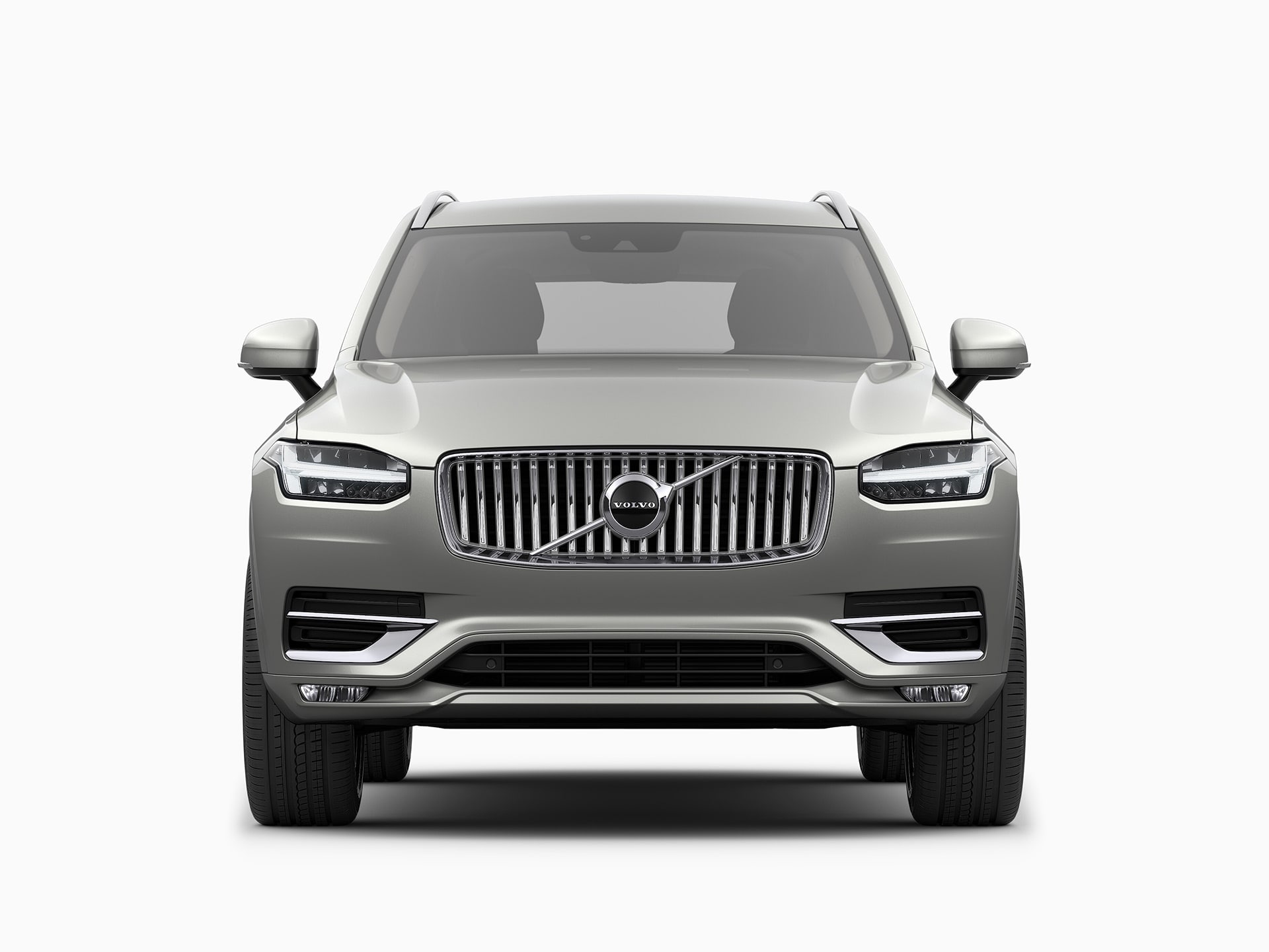 The front of a Volvo XC90 SUV.