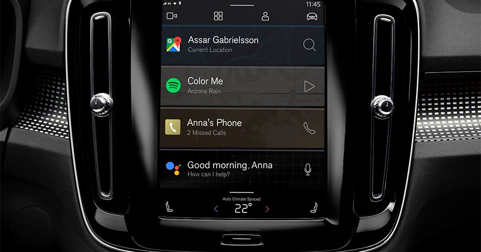 Volvo Android infotainment
