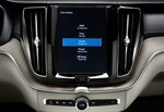 View of Volvo Car dashboard for driving modes