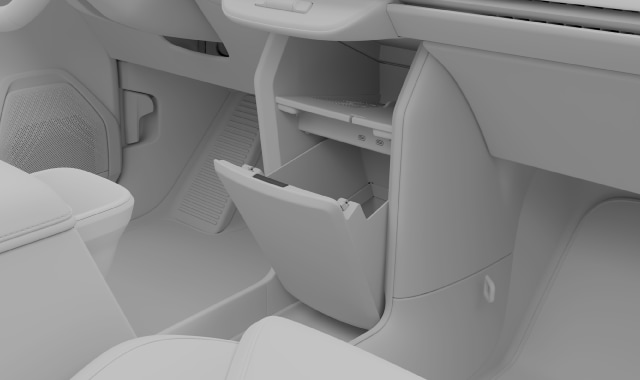 Opening the glove box