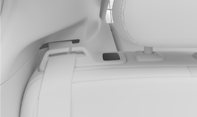 Folding button on the backrest.