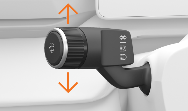 Blinkers på den vänstra rattspaken