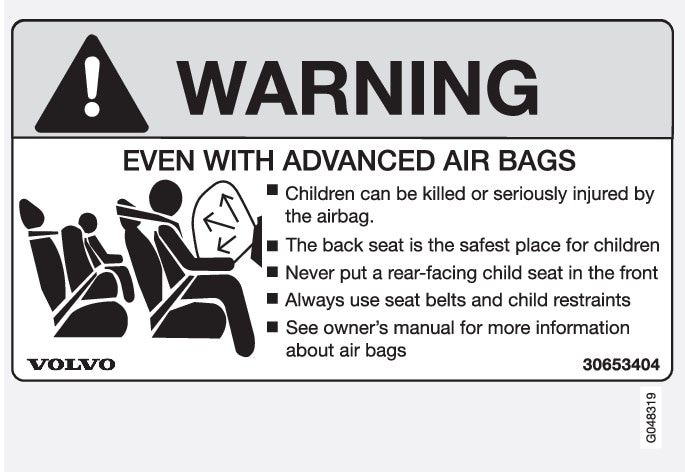 Dekal barn airbag