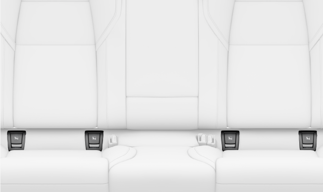 Posición de los puntos de anclaje ISOFIX de los asientos traseros