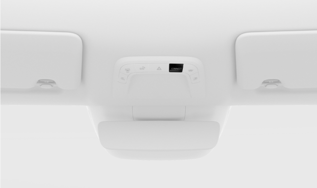 CONNECT button in overhead console