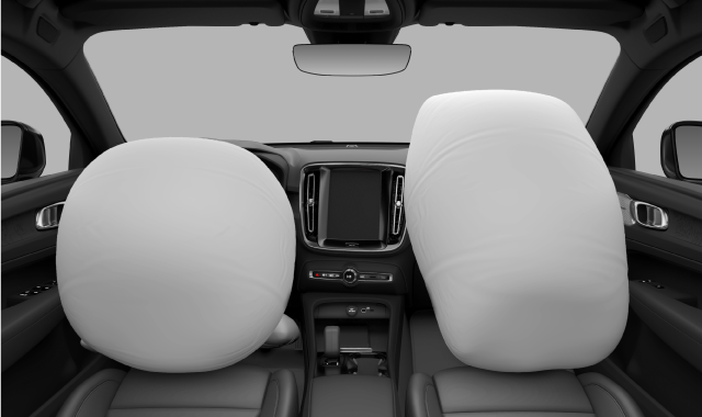 Front airbag placement