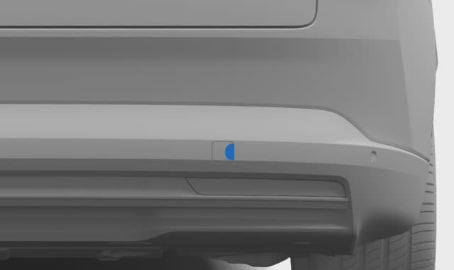 Rear towing eye fastening cover.