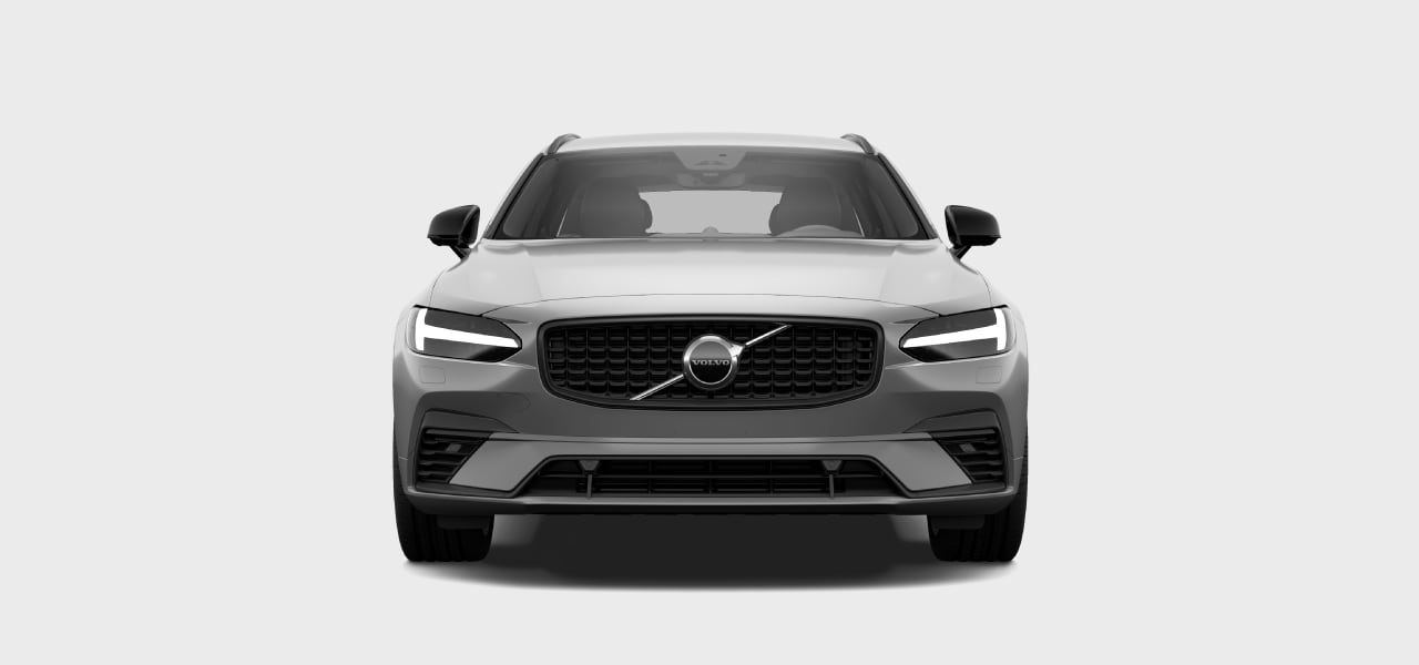 Front view of the car showing exterior lights, mirrors and windscreen wipers