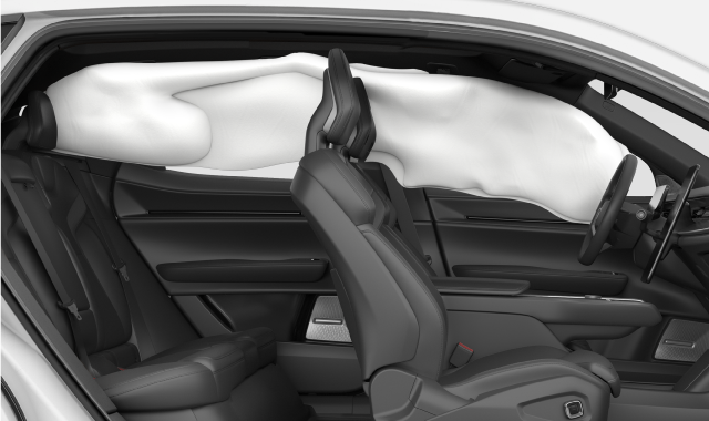 Inflatable curtain airbag location
