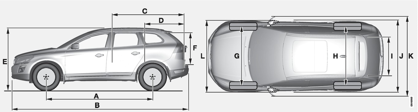P3-1046-XC60-Overview with measurements
