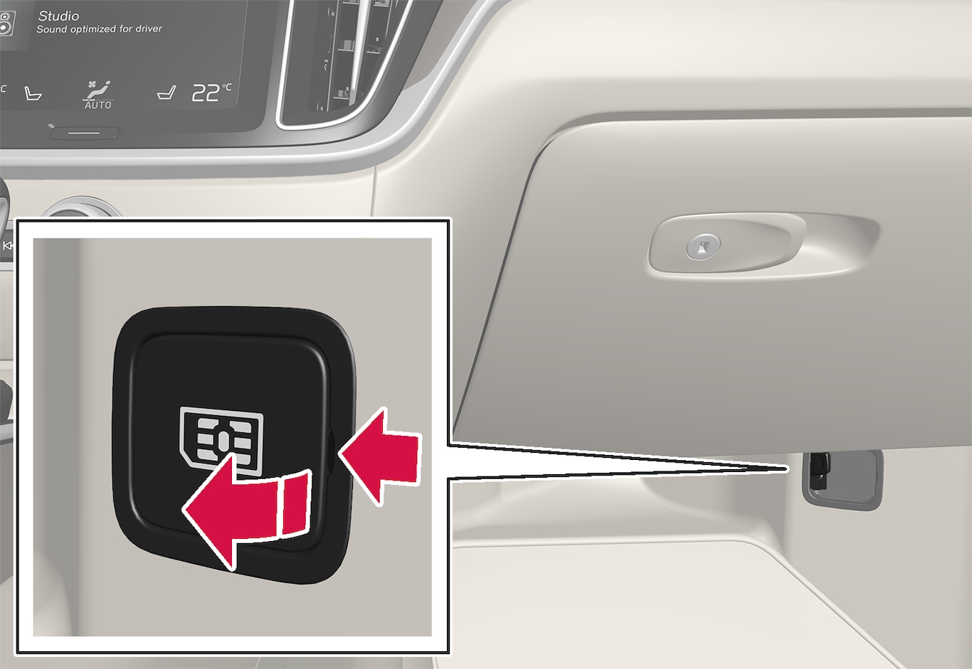 P5-1817-S60/V60/XC60 SIM card placement