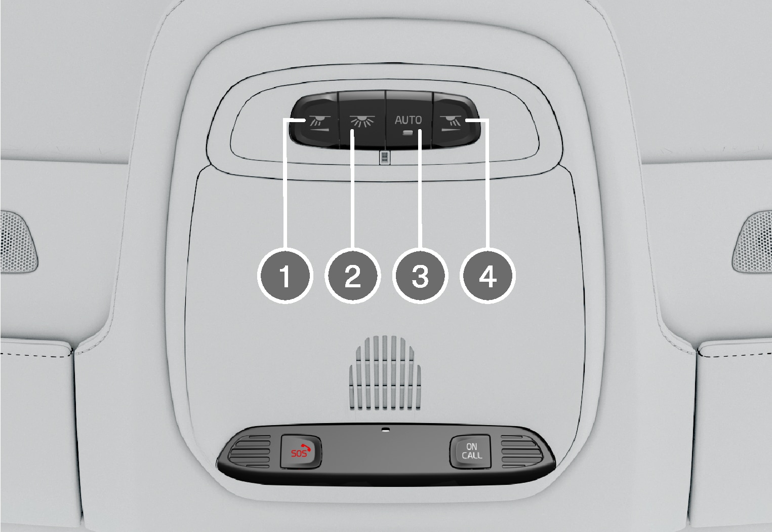 PS-1926-Front interior lightning panel in roof