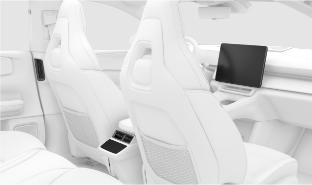Climate controls in the passenger compartment.
