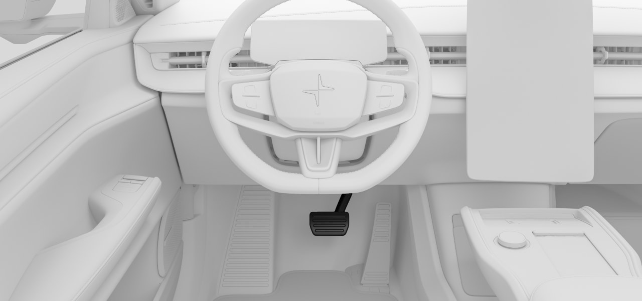 The foot brake pedal