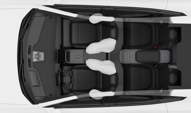 Posizione degli airbag laterali