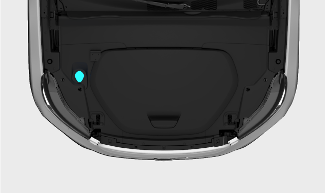 Protective panels under the bonnet.