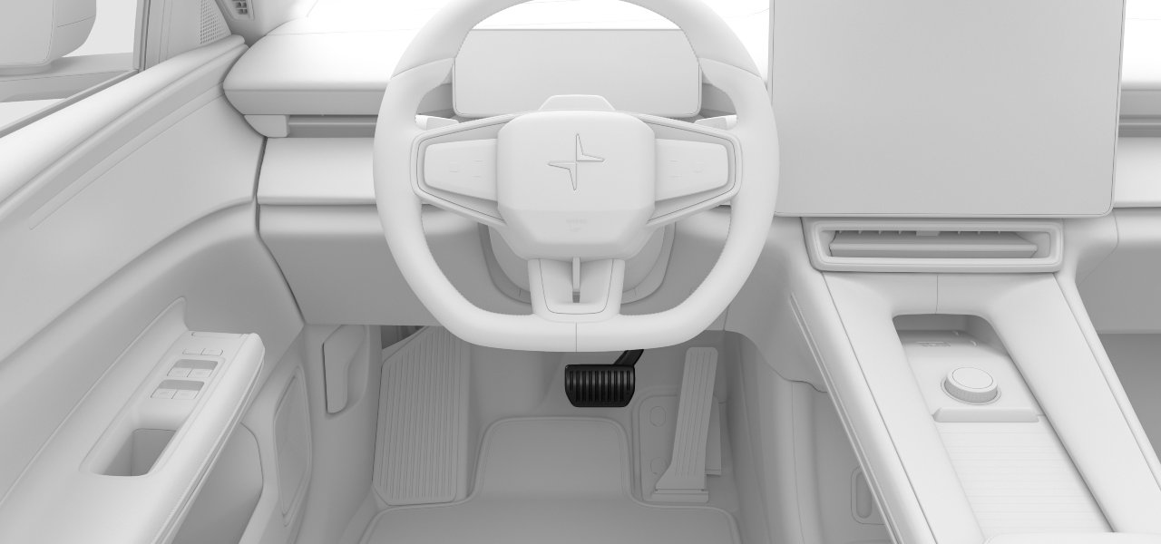 The foot brake pedal