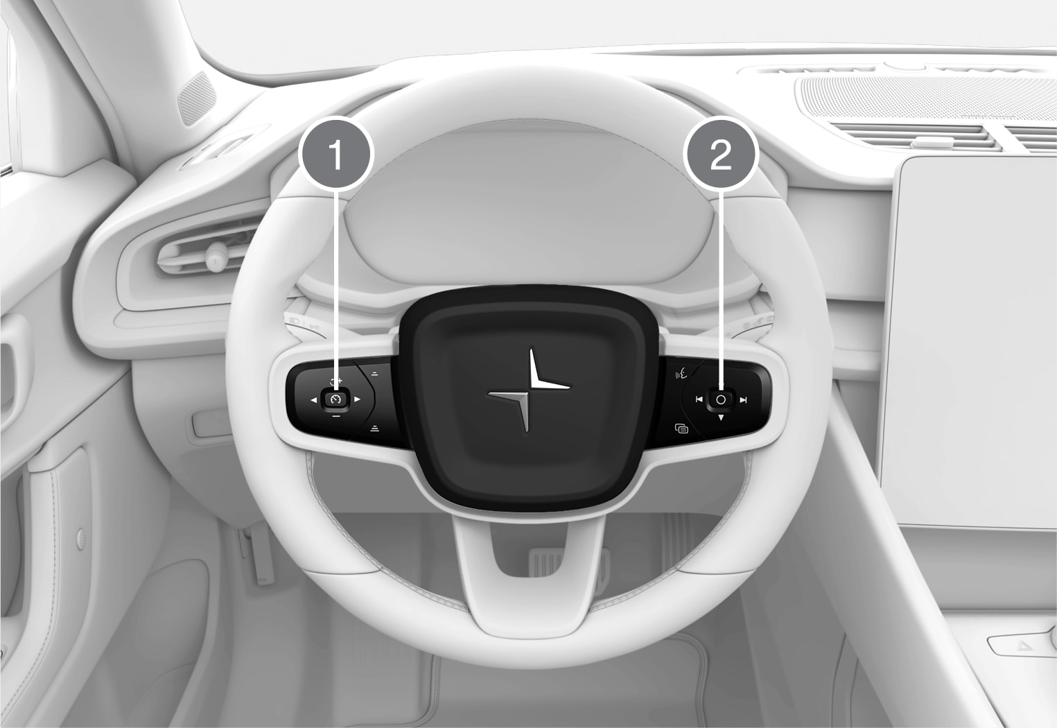 PS2-2222-Steering wheel with numbering
