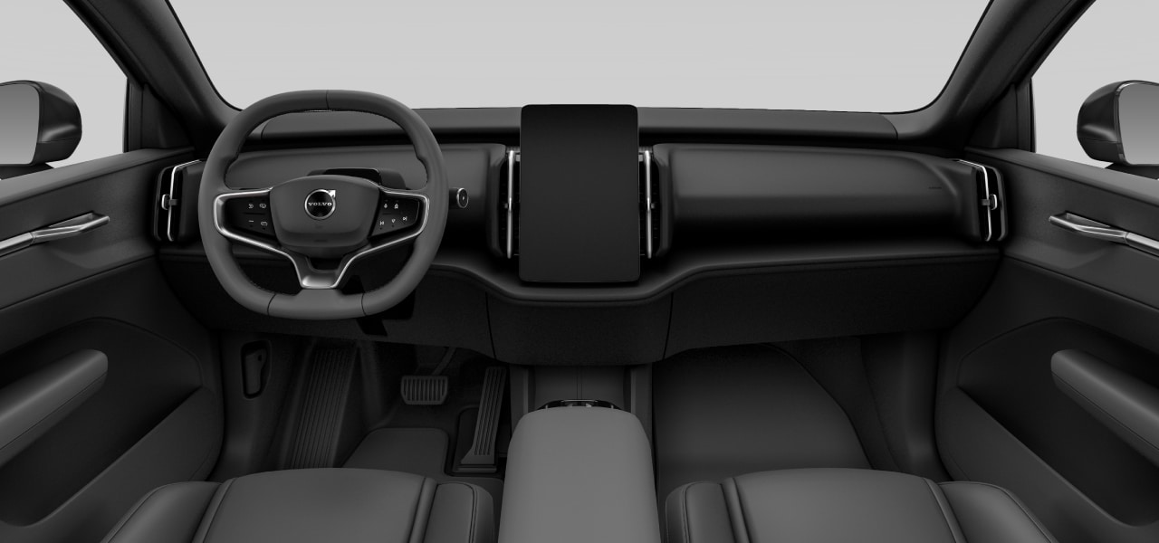 Vista anteriore degli interni.