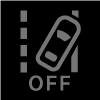 Lane keeping aid off symbol