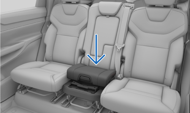Locking the child seat