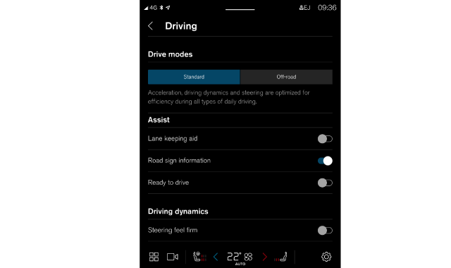 Drive mode button