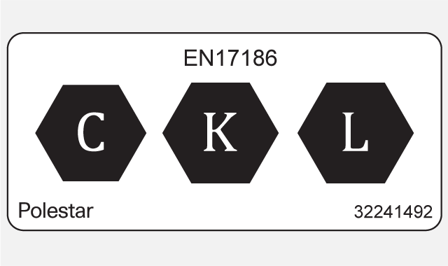 Charging compatibility identification label.