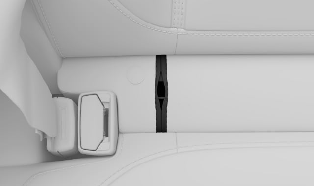 Lage der ISOFIX-Verankerungspunkte im Fond