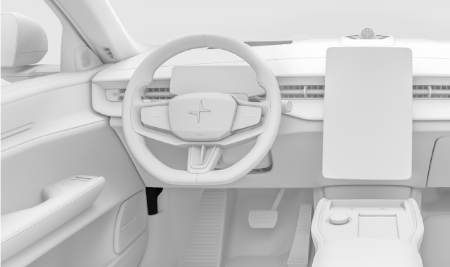 Interior hood lever location