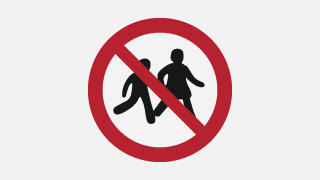 Label for storing the battery out of reach of children