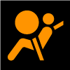 Airbag start-up check symbol