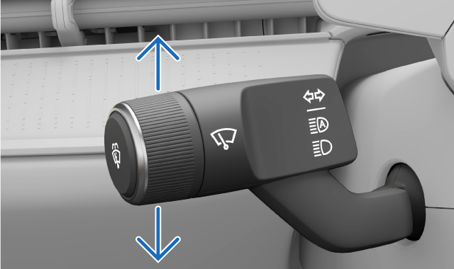 The indicators on the left-hand stalk