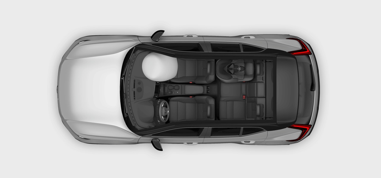 Vue du dessus de la voiture