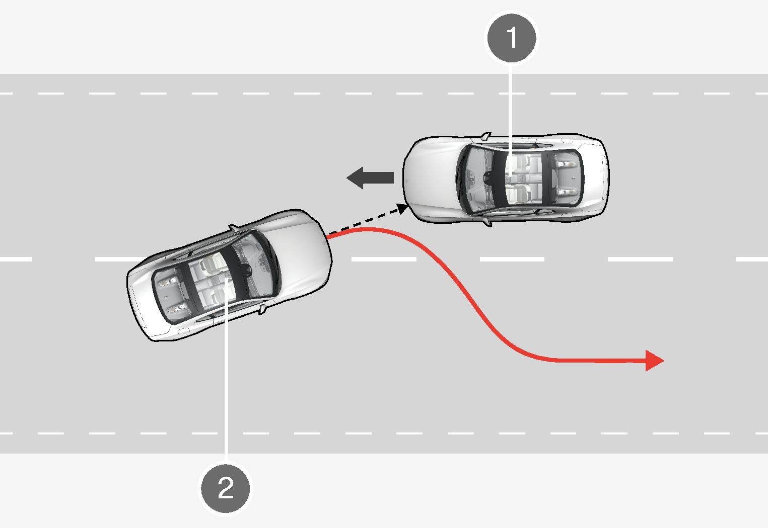 PS-1926-Steering assist avoiding oncoming vehicle