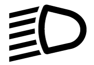 PS-1926-Left-side steering wheel lever-Low beam symbol