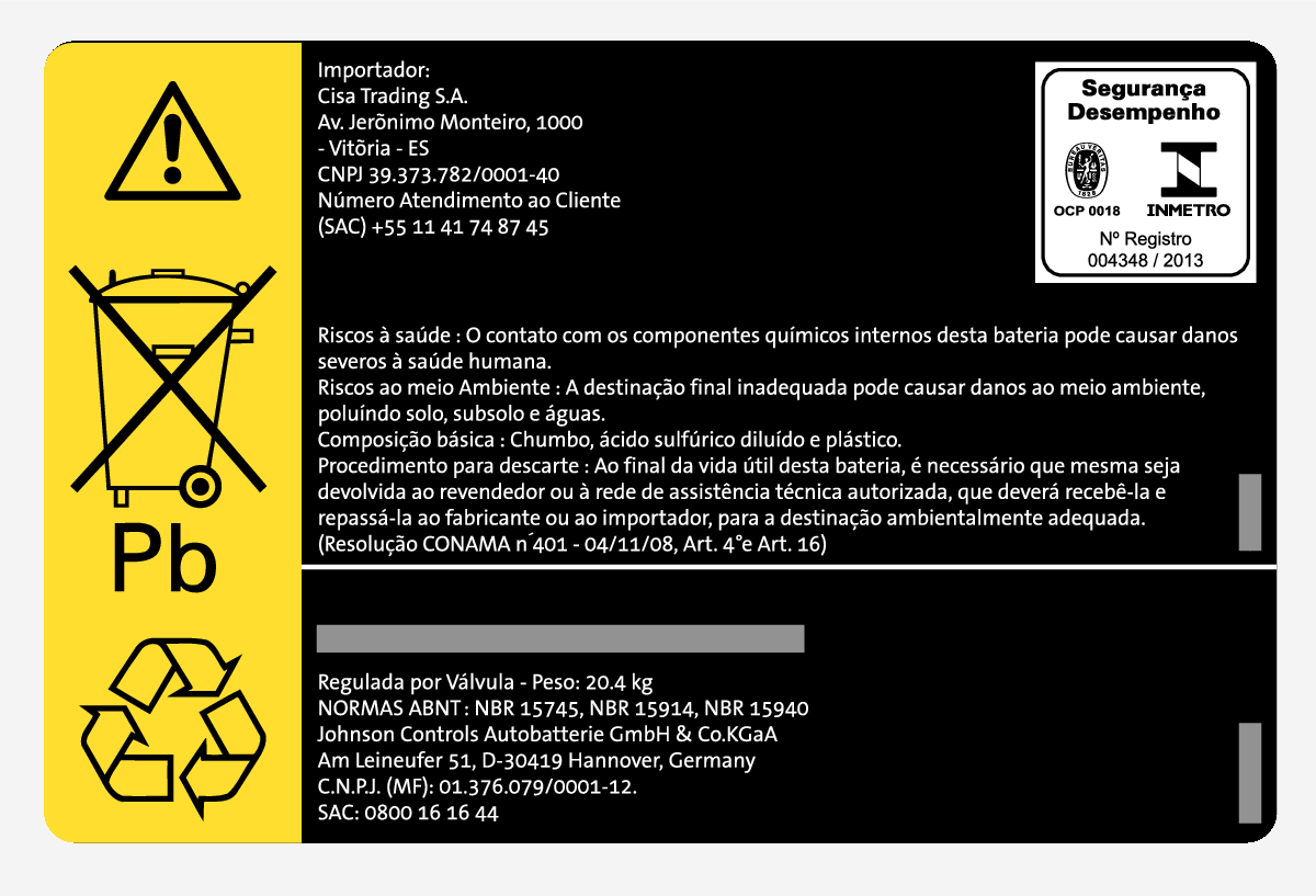 P5-1507-Decal Start battery Brasil