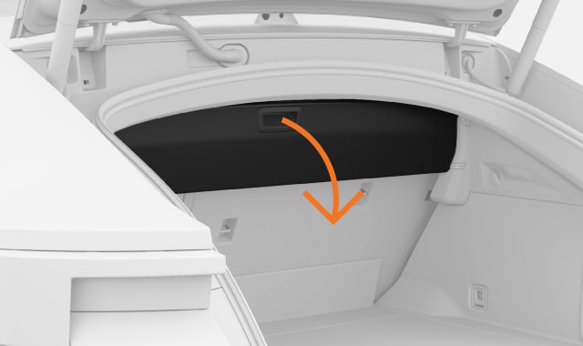 Pulling the privacy panel handle