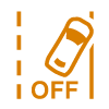 Lane keeping aid off symbol