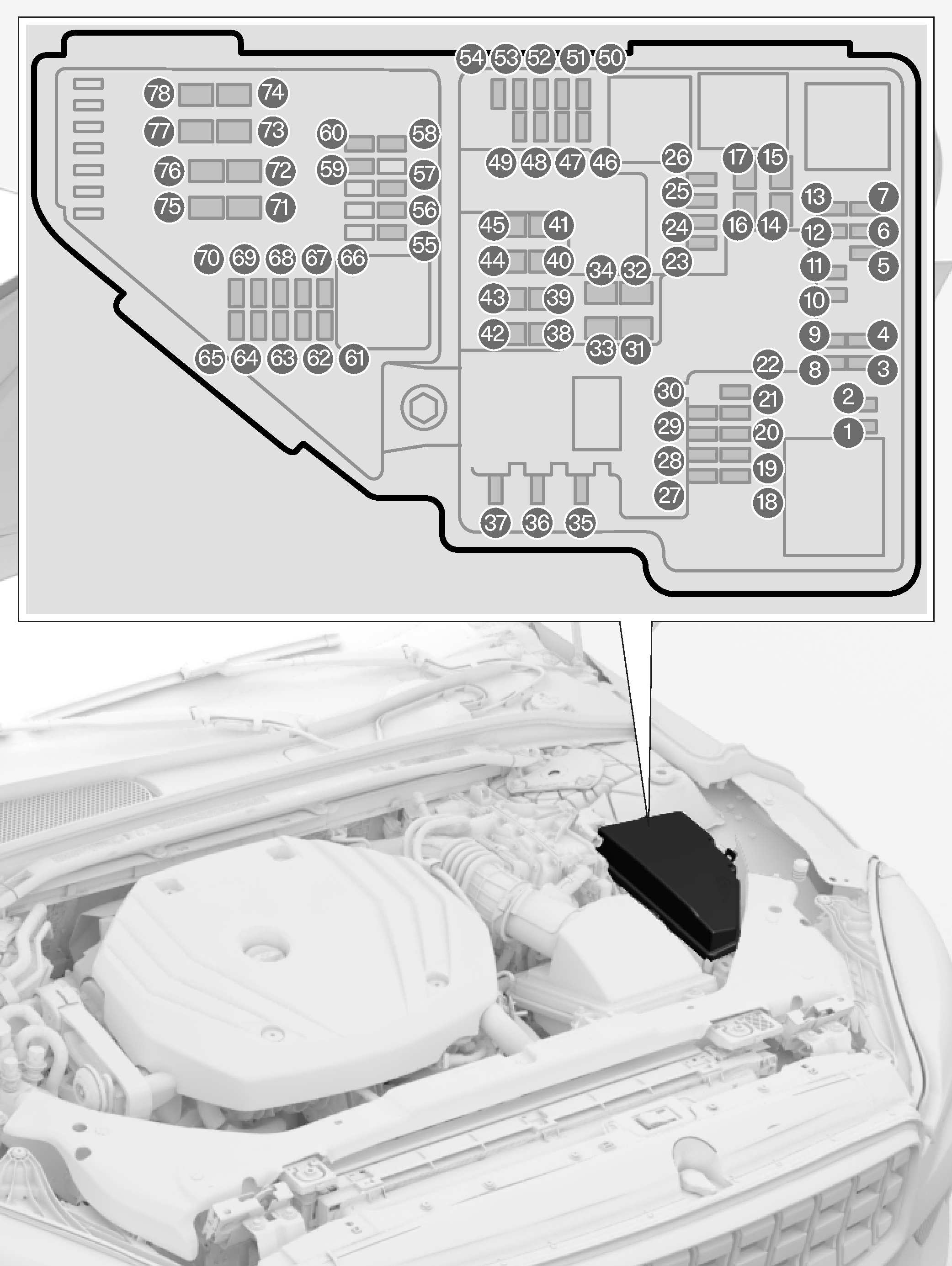 PS-1926-Fusebox in engine compartment