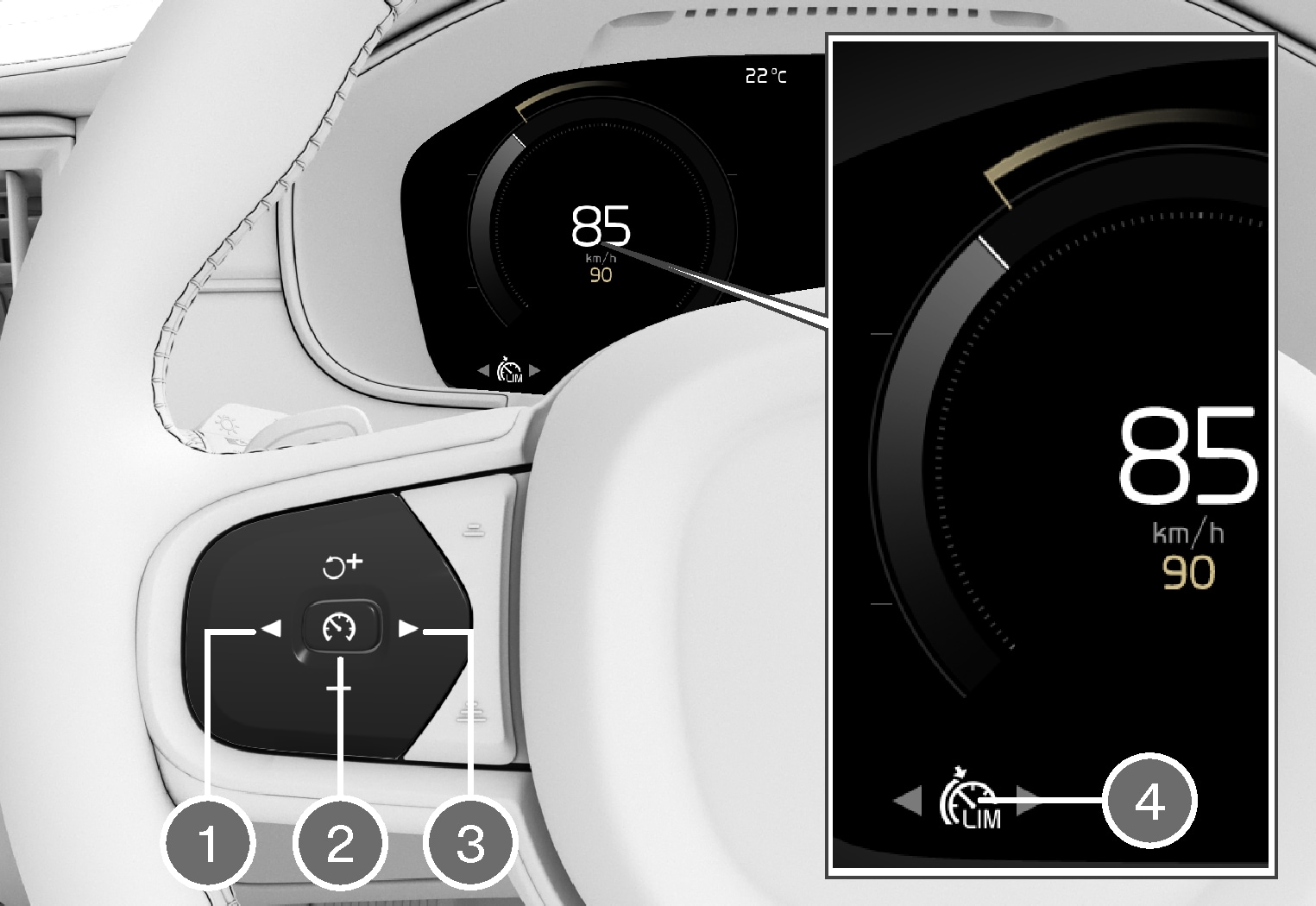 PS-1926-Speed Limiter steering wheel buttons 2