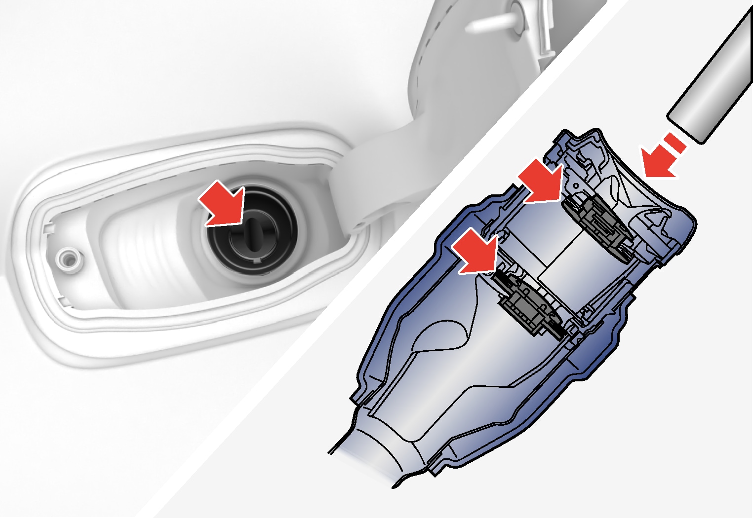 PS-1926-Capless fuel filler pipe