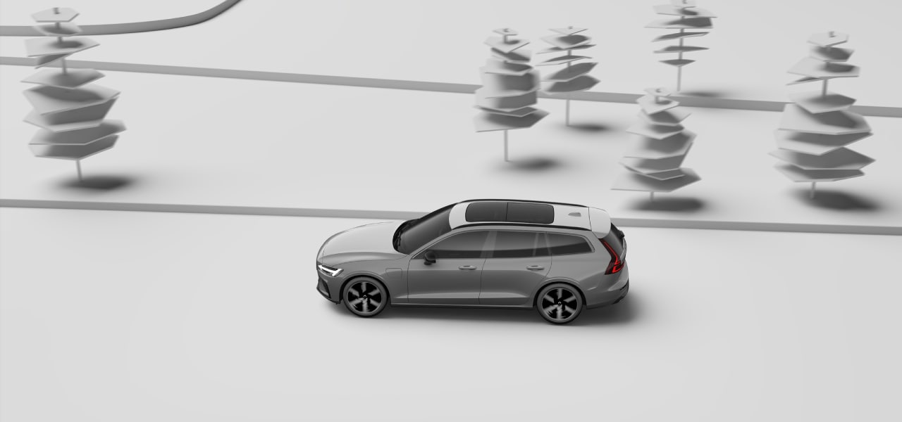 Keliu važiuojantis automobilis