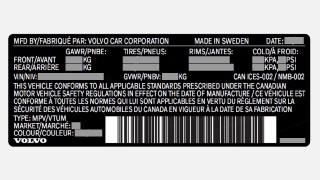 Étiquette d'homologation