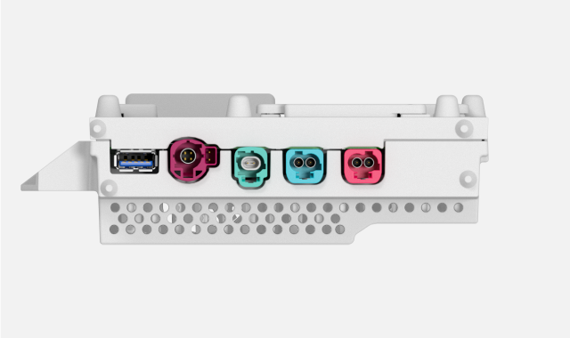 Points de connexion sur le module d'affichage