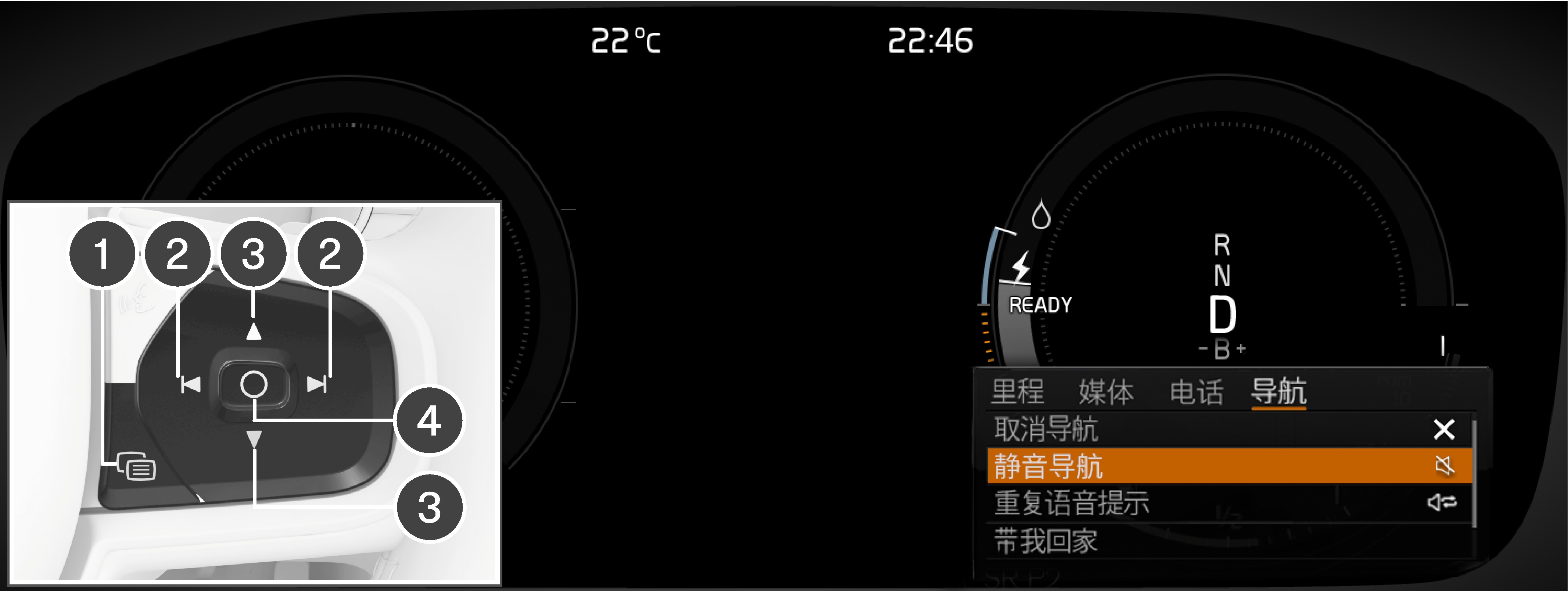 PS-1926-Navigation-Application menu and right steering wheel switch - China