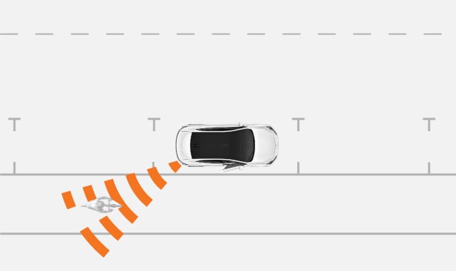 Door opening alert detection areas
