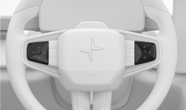 Steering wheel navigation buttons
