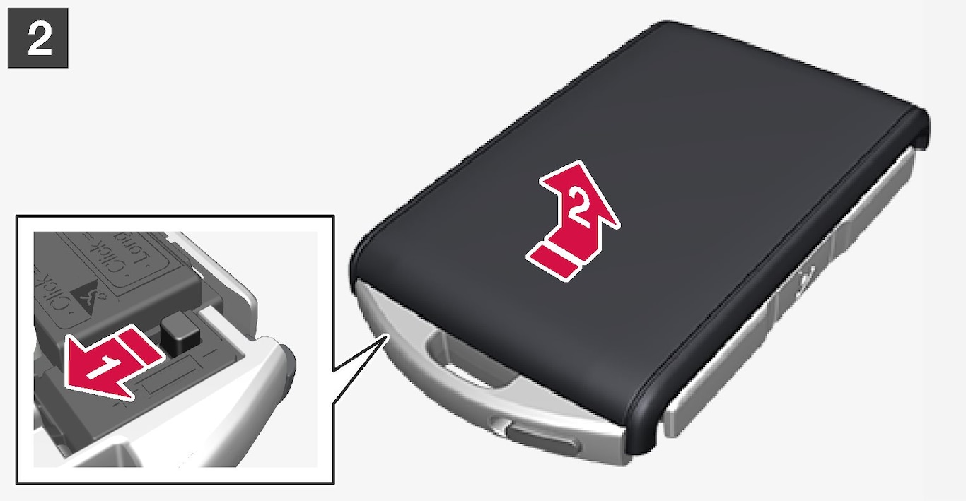 P5-1507 Change battery in remote key - No 2