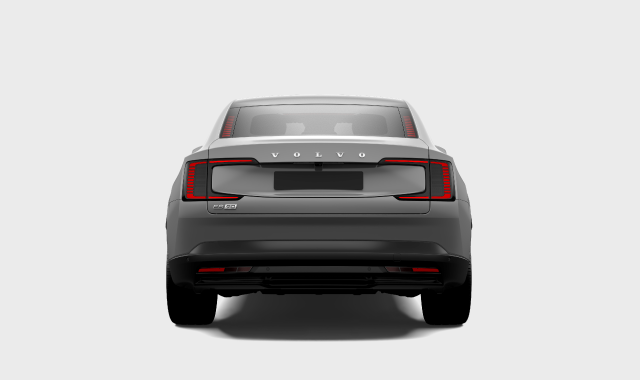 Rear view of the car