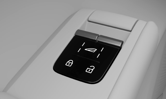 Window controls on the driver door panel